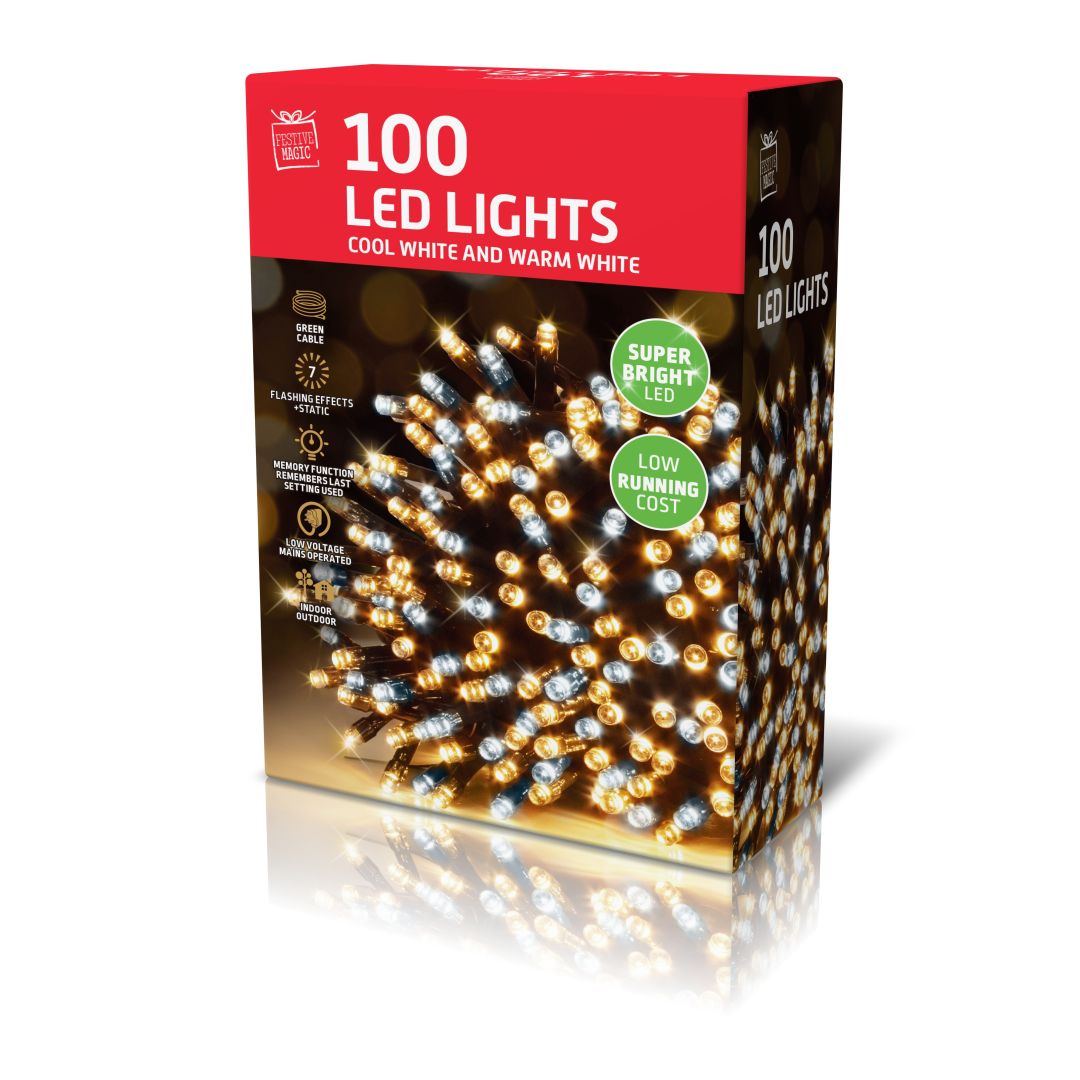 LED Lights Warm White 100pk