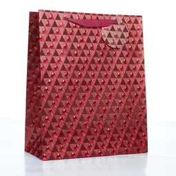 Tulip 6 Pack Gift Bags Red Holographic Large