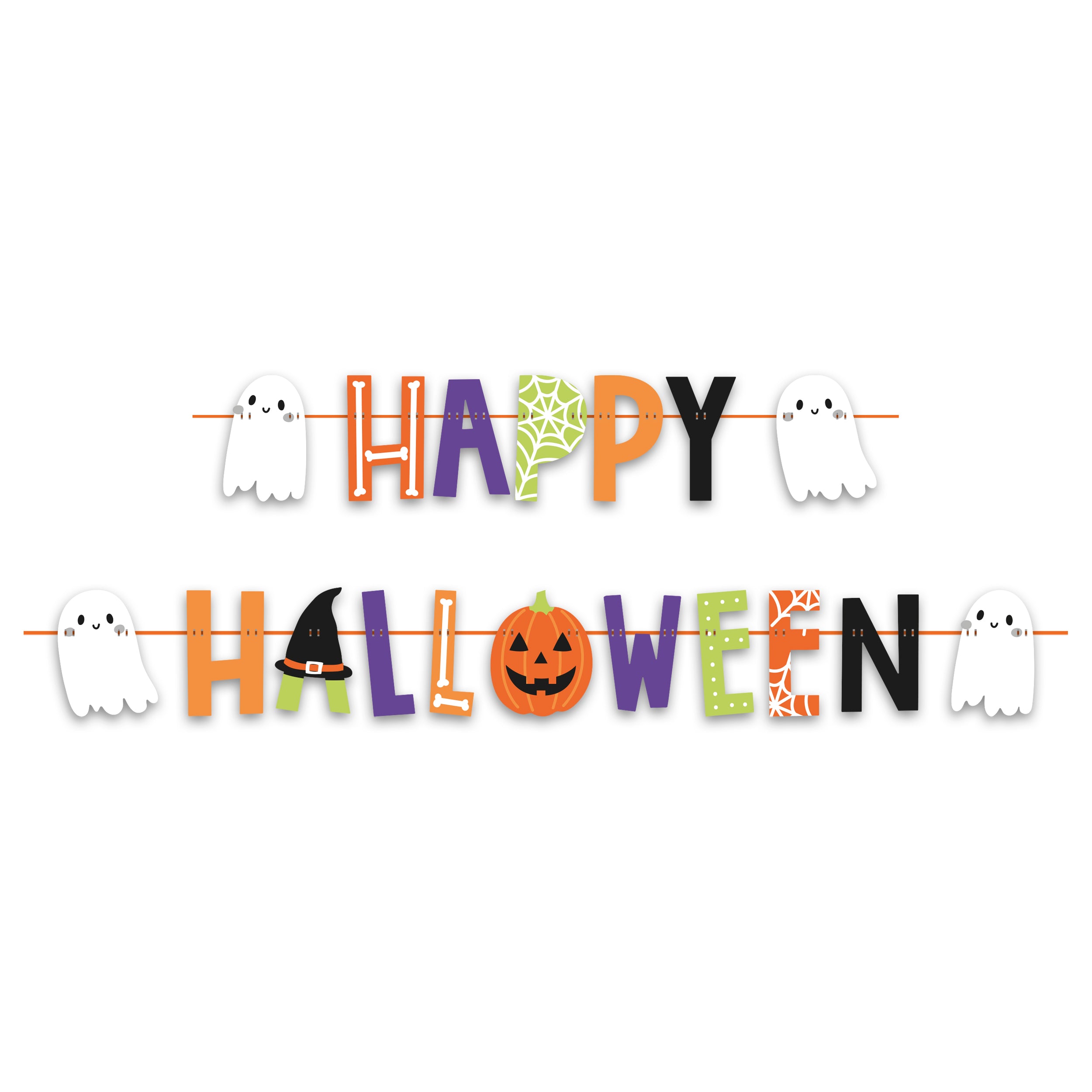 Letter Banner Happy Halloween 4M