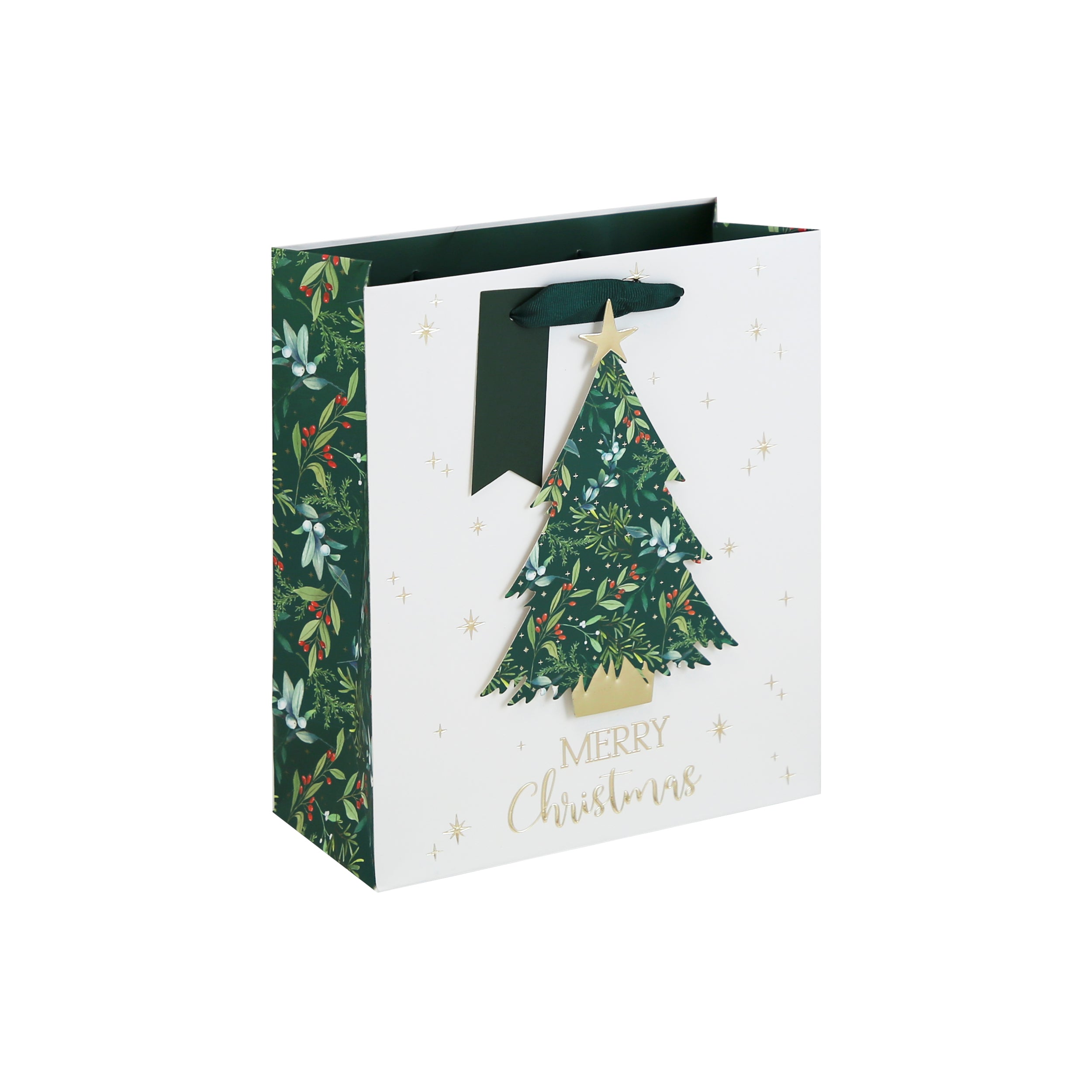 Christmas Tree Tipon Gift Bag Medium 12pk