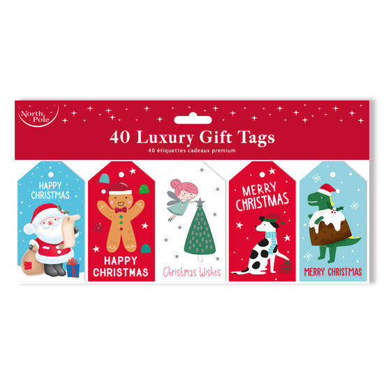 Luxury Gift Tags Die Cut Cute 40pk