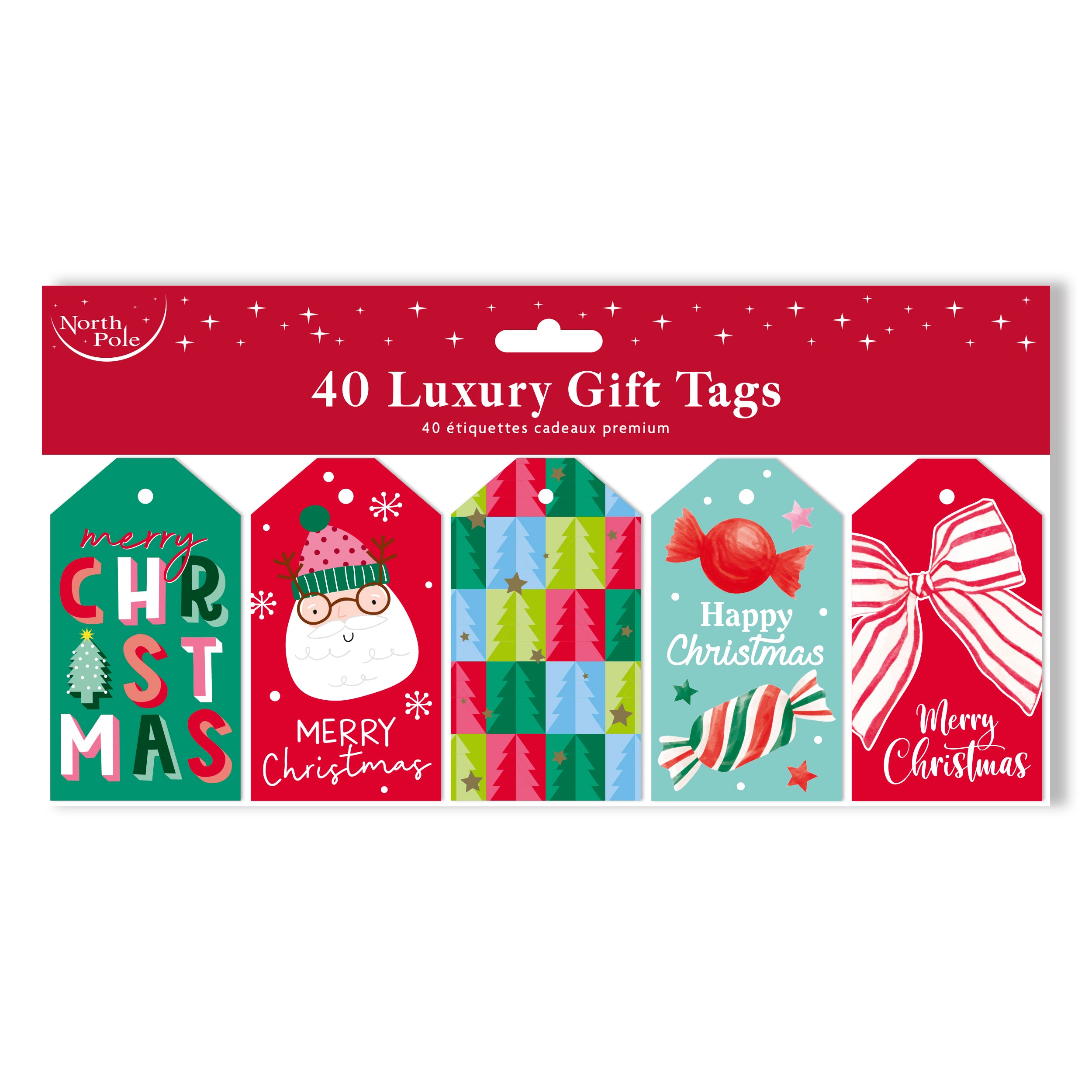 Luxury Gift Tags Die Cut Modern 40pk