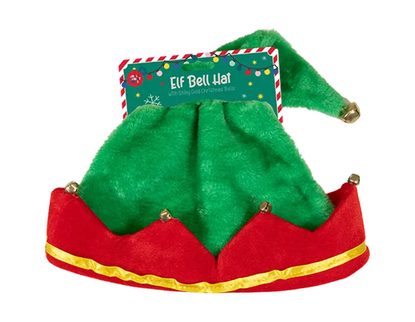 Elf Hat With Bells 39.5cm