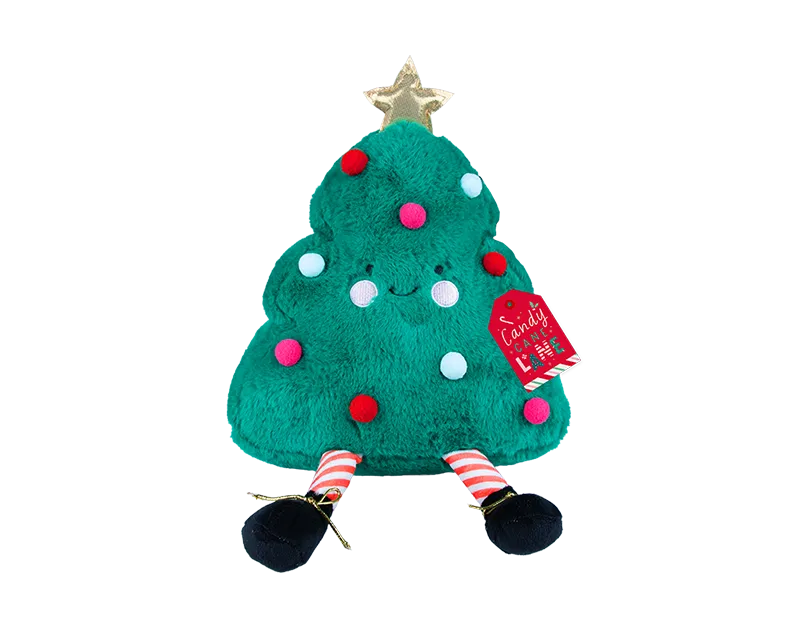 Christmas Tree Plush Door Stop 30x22x10cm