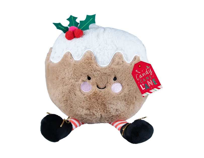 Christmas Pudding Plush Door Stop 21x23.5cm