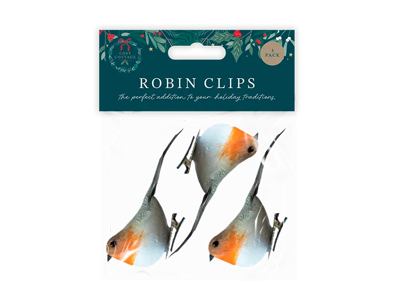 Robin Clips 3pk