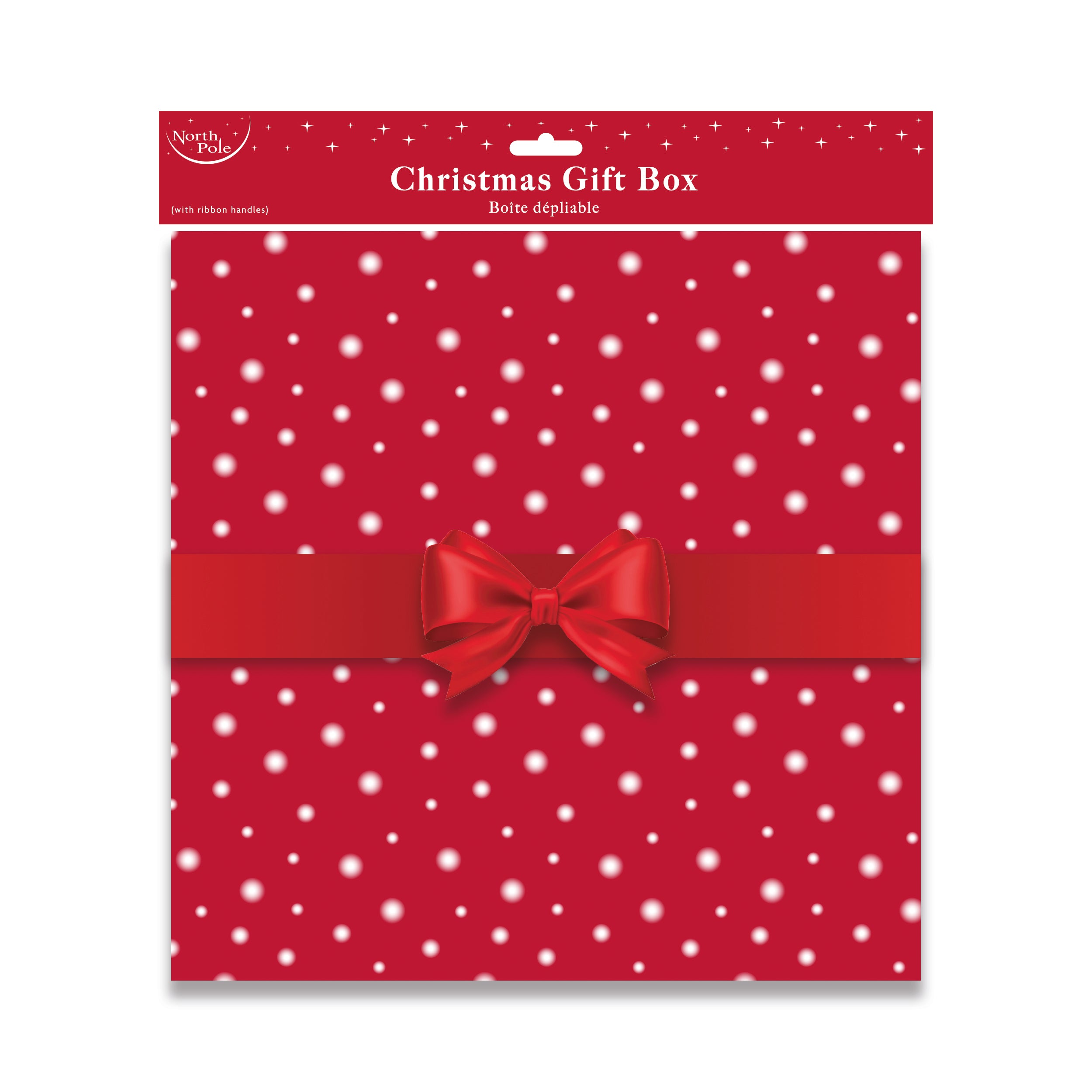 Flat Pack Gift Box Traditional Santa