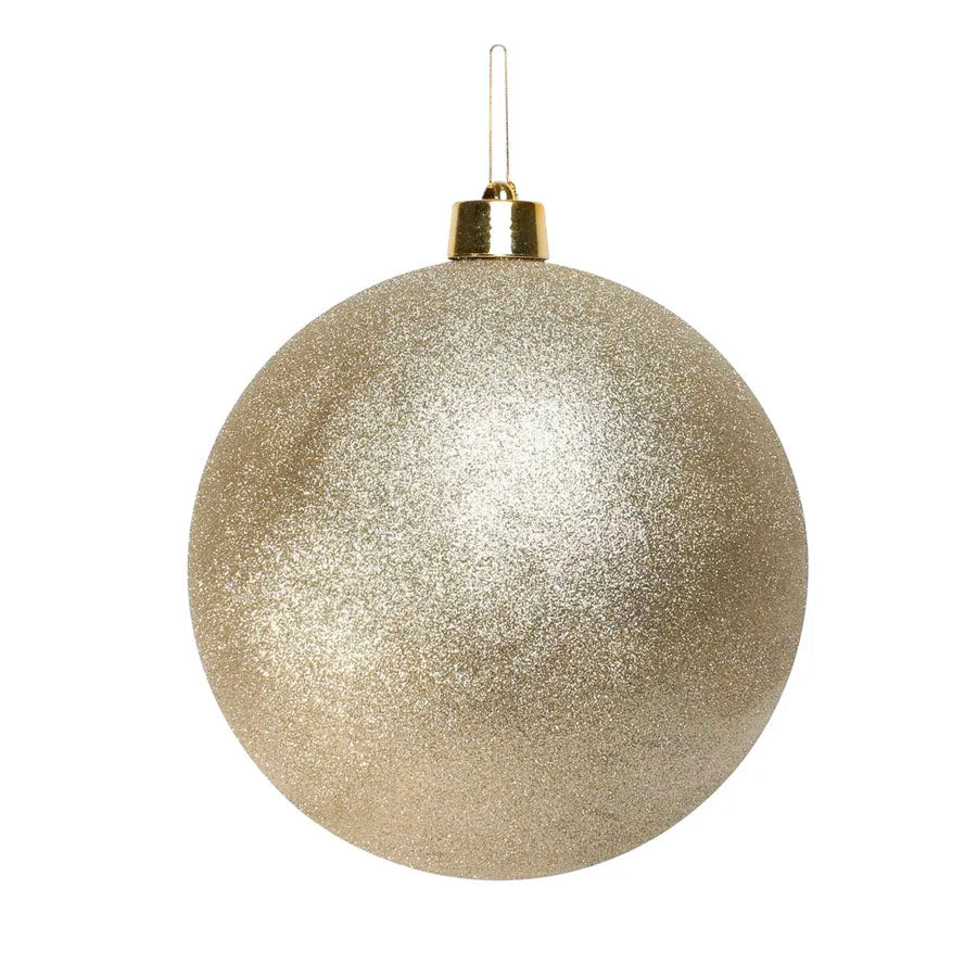 Glitter Shatterproof Bauble Champagne 30cm
