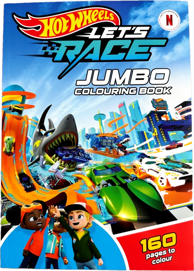 Jumbo Colouring Book Hot Wheels