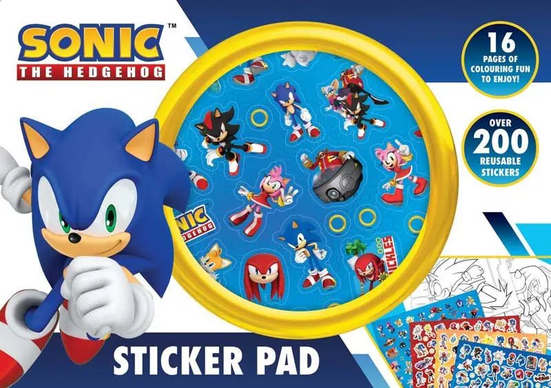 Sticker Pad Sonic The Hedgehog