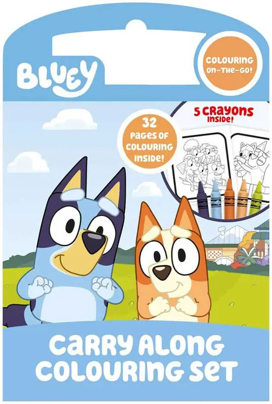 Carry Along Colouring Bluey