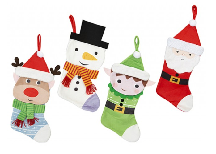 Christmas Character Stockings 12pk