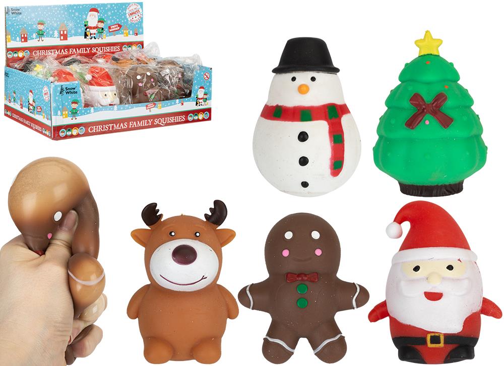 Christmas Squishy 9cm 12pk