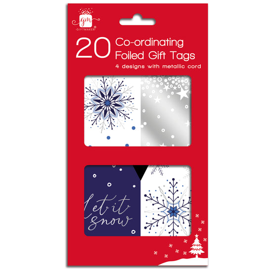 Christmas Co-Ord Tags Midnight Blue 20pk