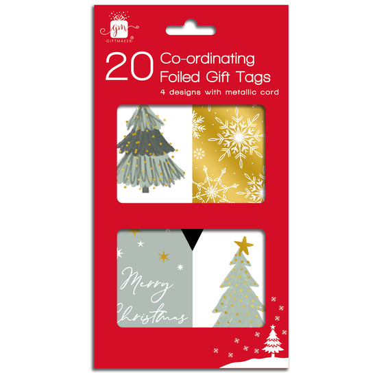 Christmas Co-Ord Tags Winter Wonderland 20pk