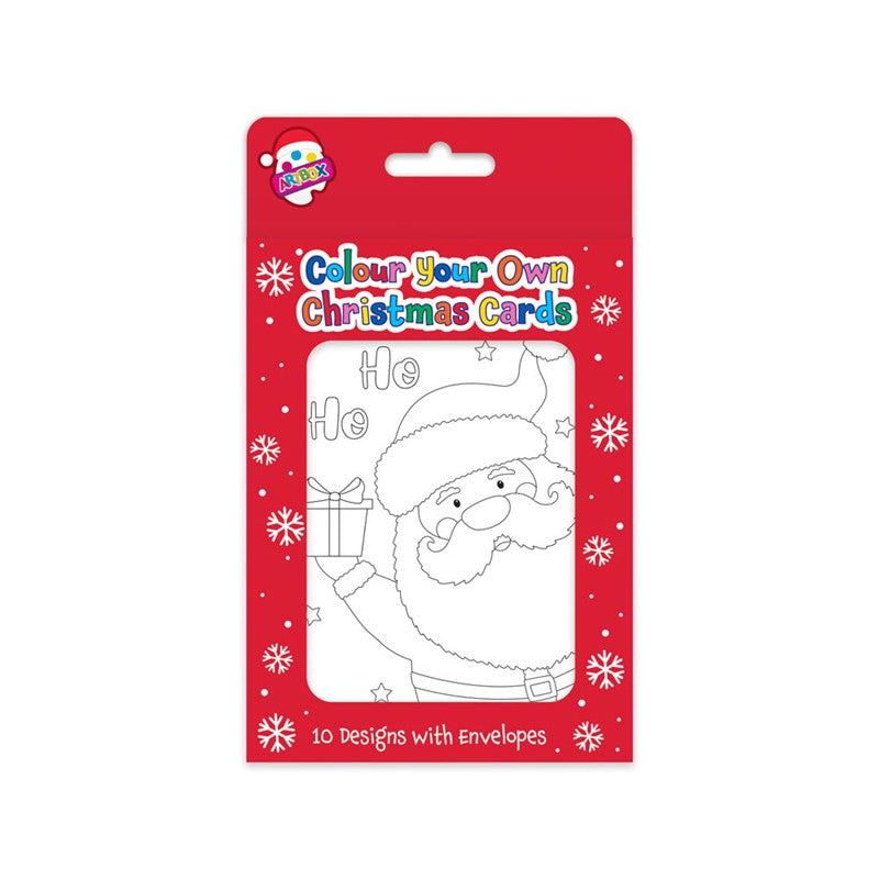 Colour Your Own Christmas Card 12x10pk