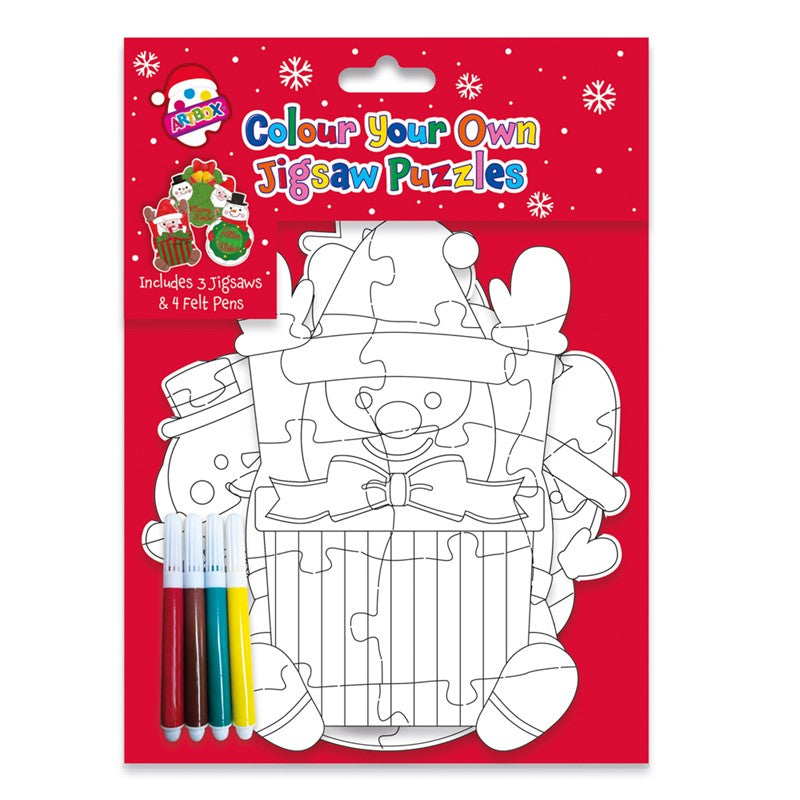 Colour Your Own Christmas Jigsaw