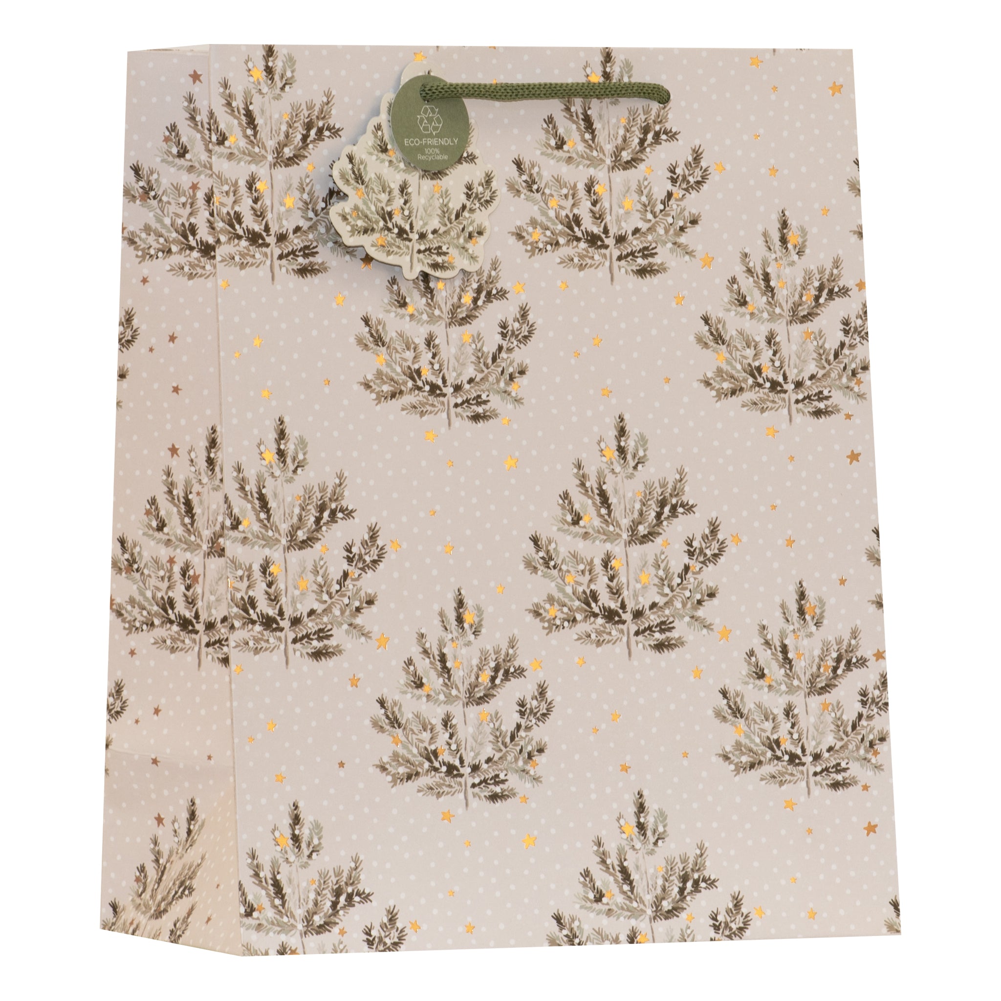 Snowy Pines Gift Bag Large 6pk