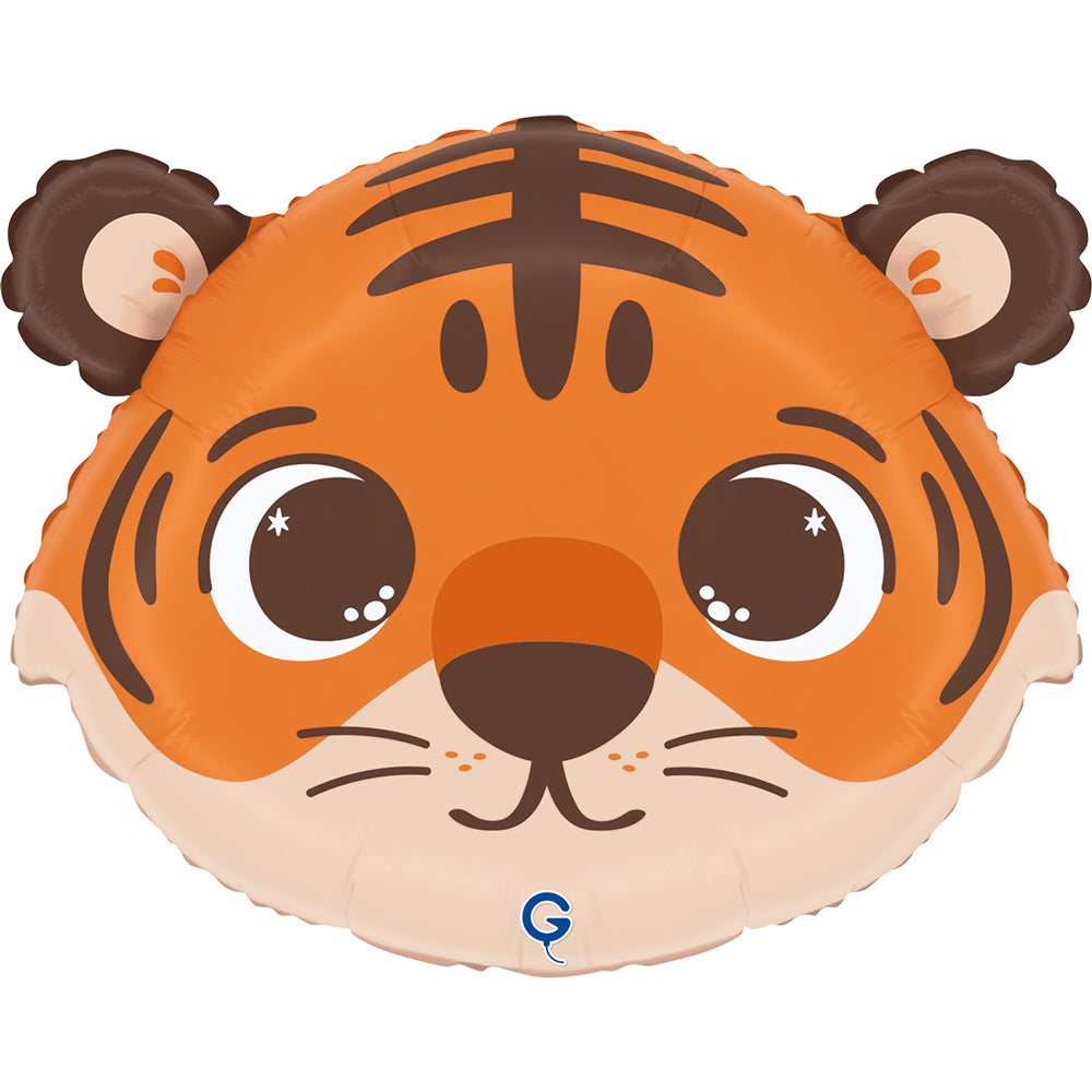 Grabo Funny Tiger Head 18" Foil Balloon