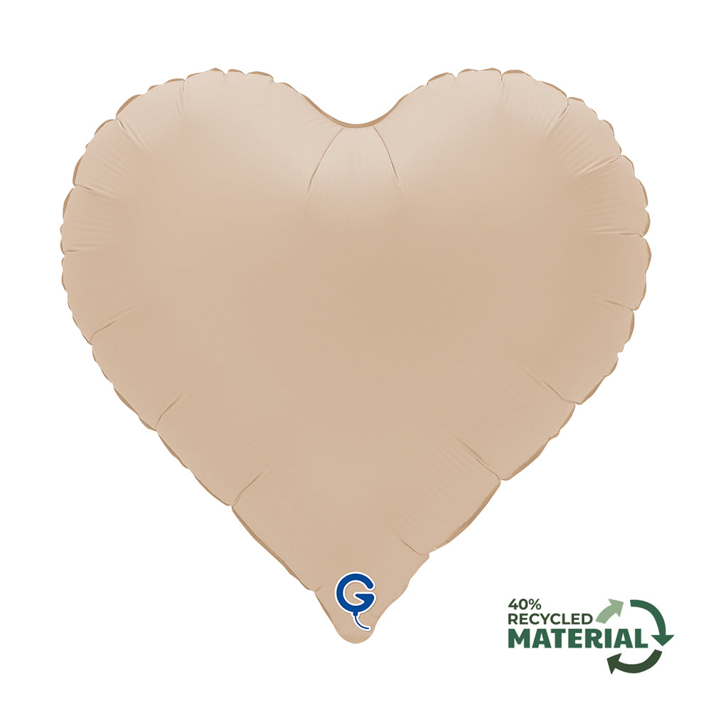 Grabo Soft Matte Cappuccino 18" Heart Foil