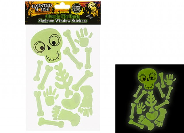Skeleton Window Sticker Glow In The Dark