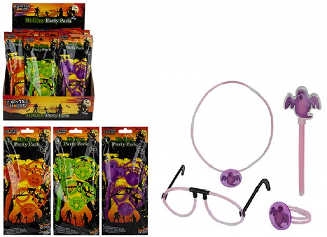 Halloween Glow Party Pack (Colour May Vary)