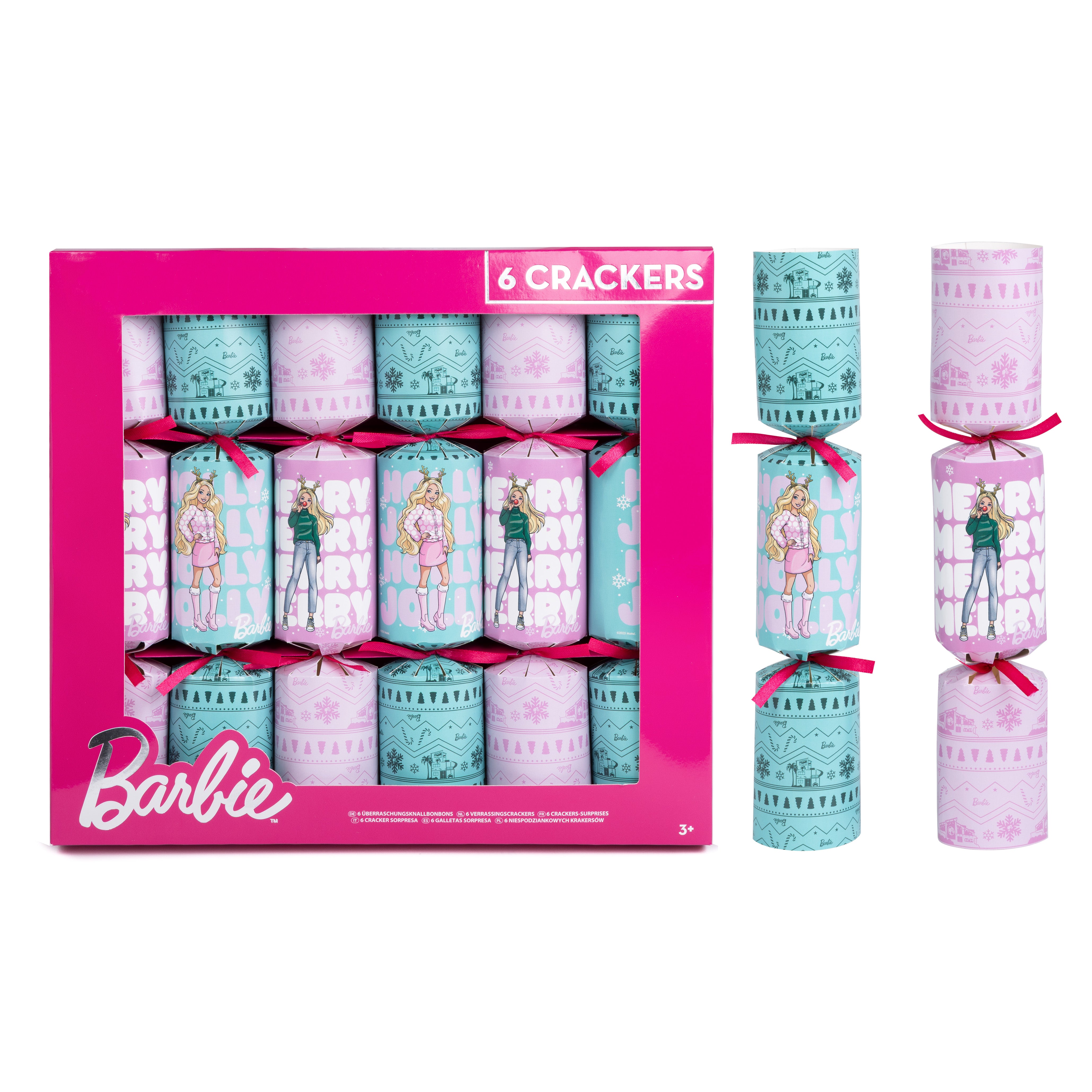 Licensed Crackers Barbie 12" 6pk