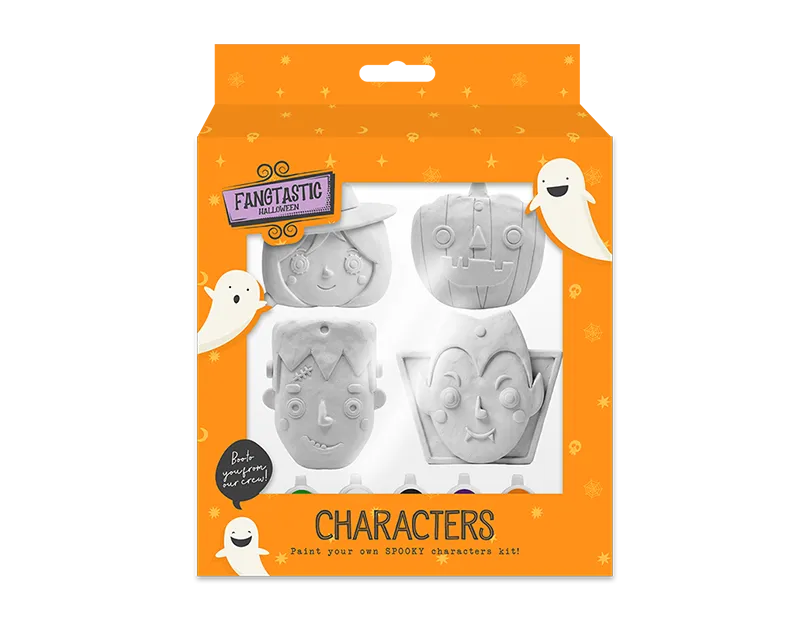 Paint Your Own Halloween Characters 4pk