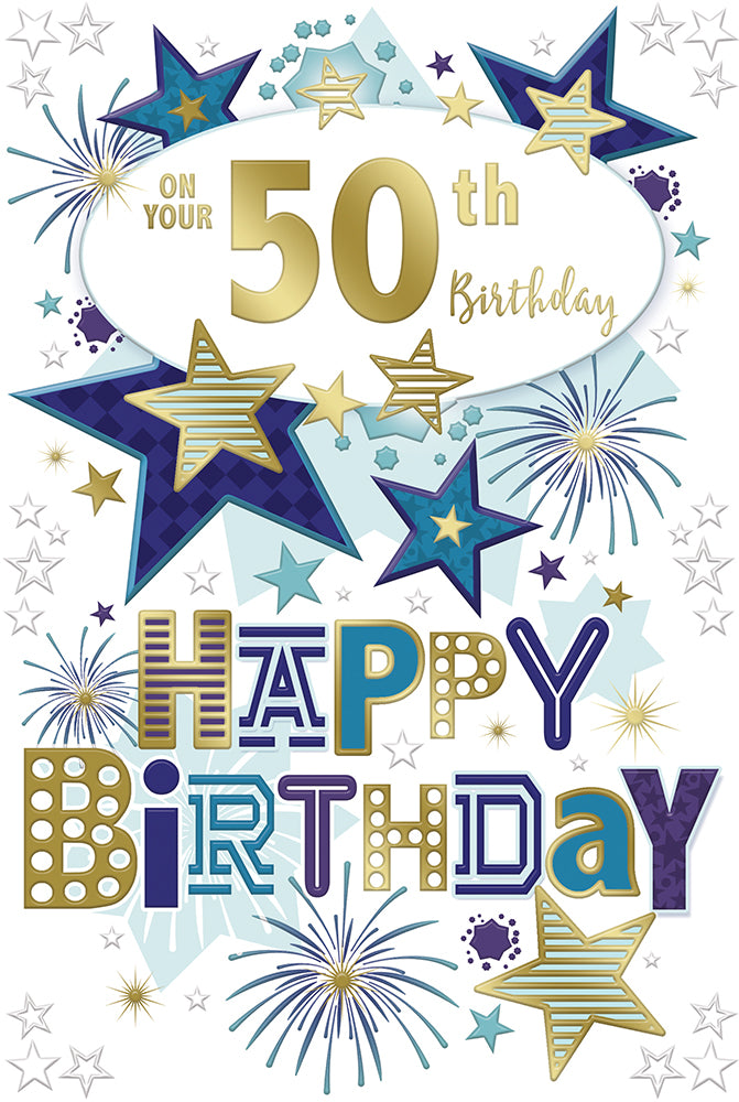 Xpress Yourself C75 Birthday Age 50 6pk