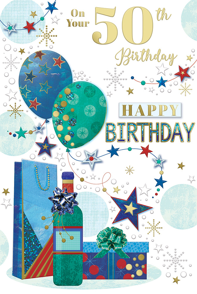 Xpress Yourself C75 Birthday Age 50 6pk