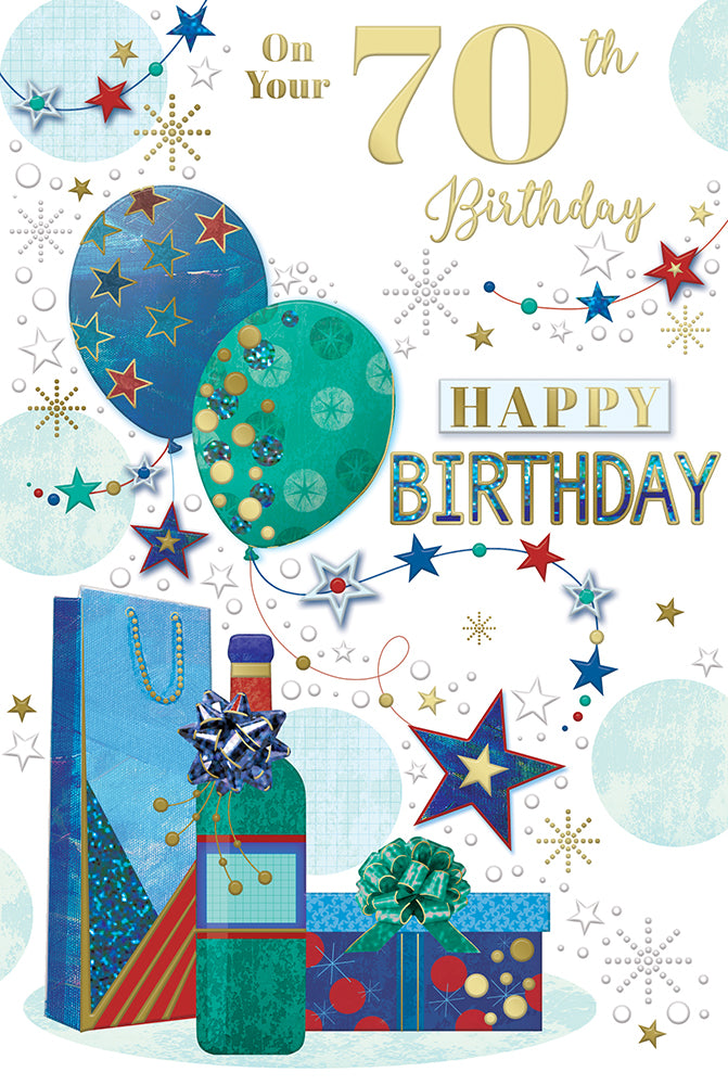 Xpress Yourself C75 Birthday Age 70 6pk