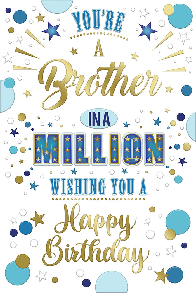Xpress Yourself C75 Birthday Brother 6pk