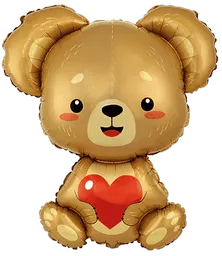 Flexmetal Love Bear 31" Foil Balloon