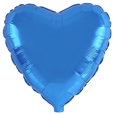 Flexmetal Blue 18" Heart Foil Balloon
