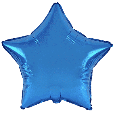 Flexmetal Blue 18" Star Foil Balloon