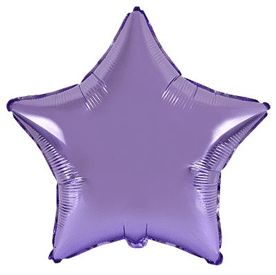 Flexmetal Lilac 18" Star Foil Balloon