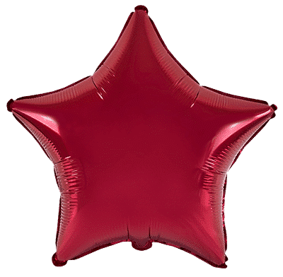 Flexmetal Red 18" Star Foil Balloon