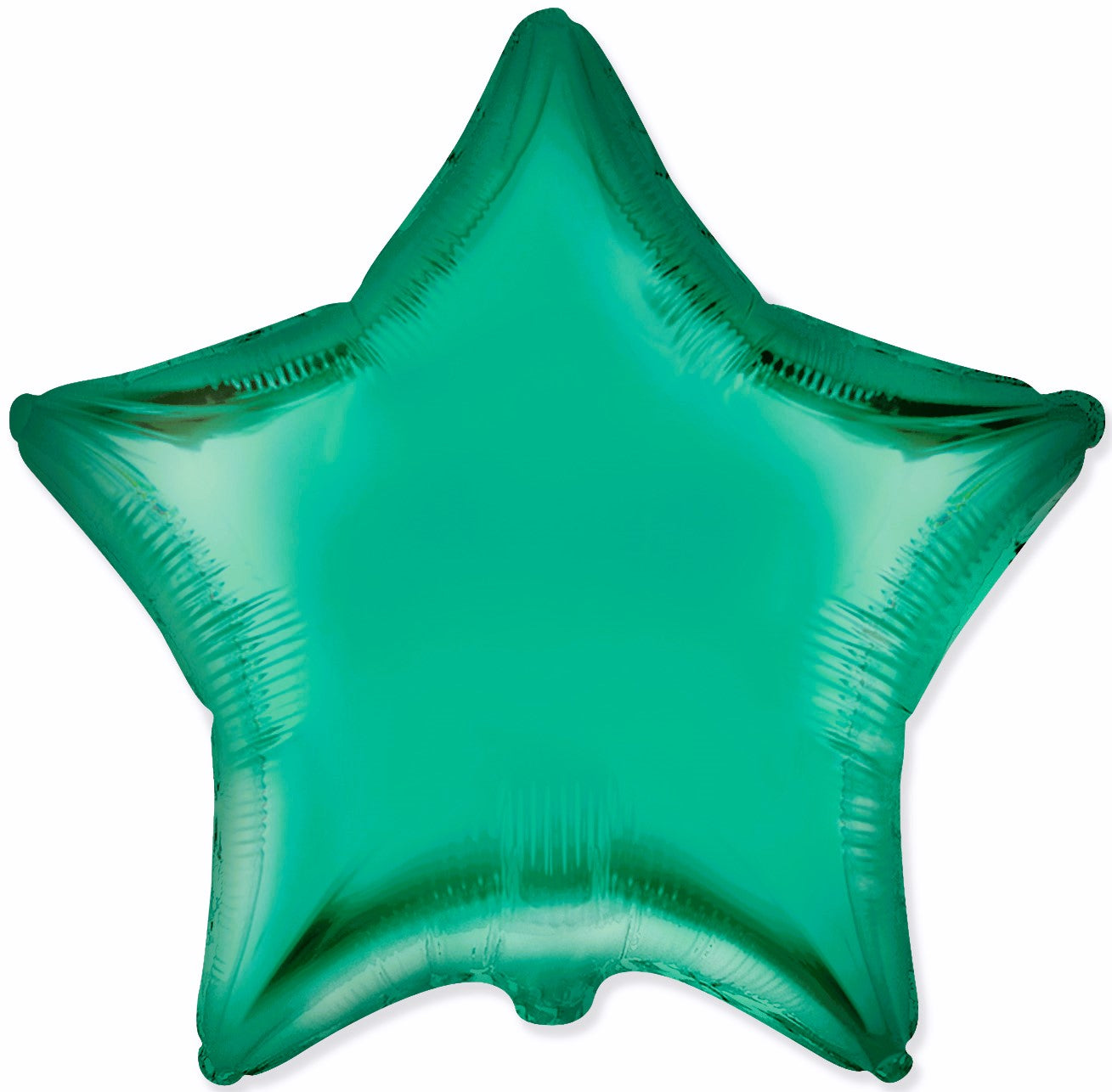 Flexmetal Satin Green 18" Star Foil Balloon