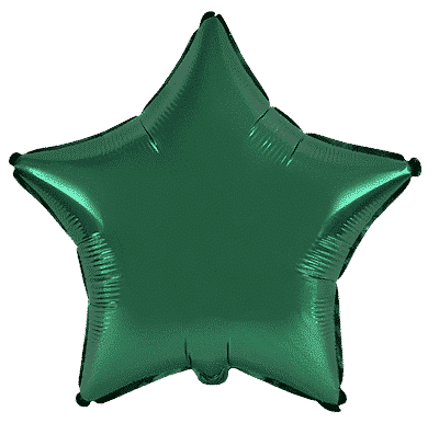 Flexmetal Green 18" Star Foil Balloon