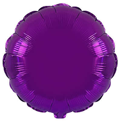 Flexmetal Purple 18" Round Foil Balloon
