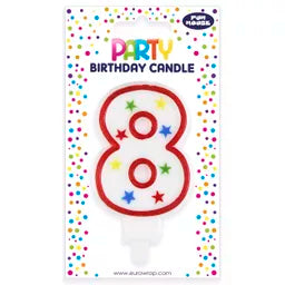 Eurowrap Party Candle Number 8