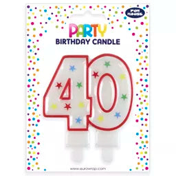 Eurowrap Party Candle Age 40