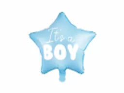 PartyDeco It's A Boy Blue Star 19" Foil Balloon