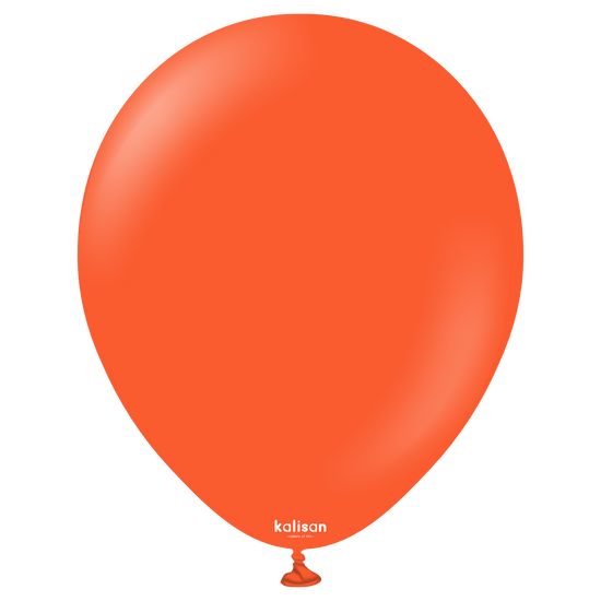 Kalisan Flame Orange 12" Latex Balloons 50pk