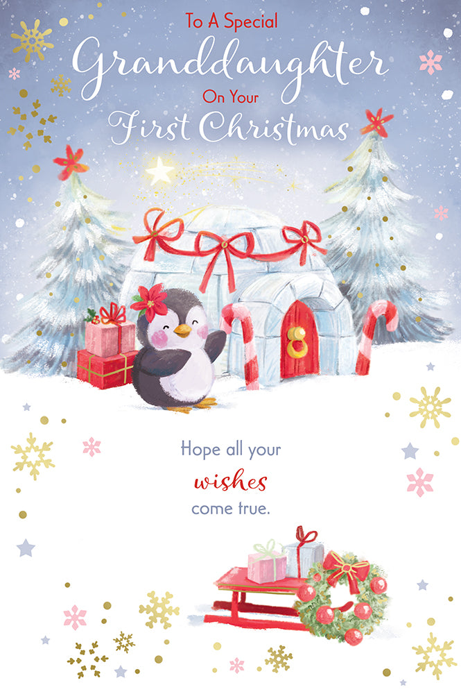 Kingfisher C75 1st Christmas Granddaughter 6pk
