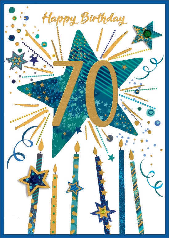 Isabel's Garden C50 Birthday Age 70 6pk