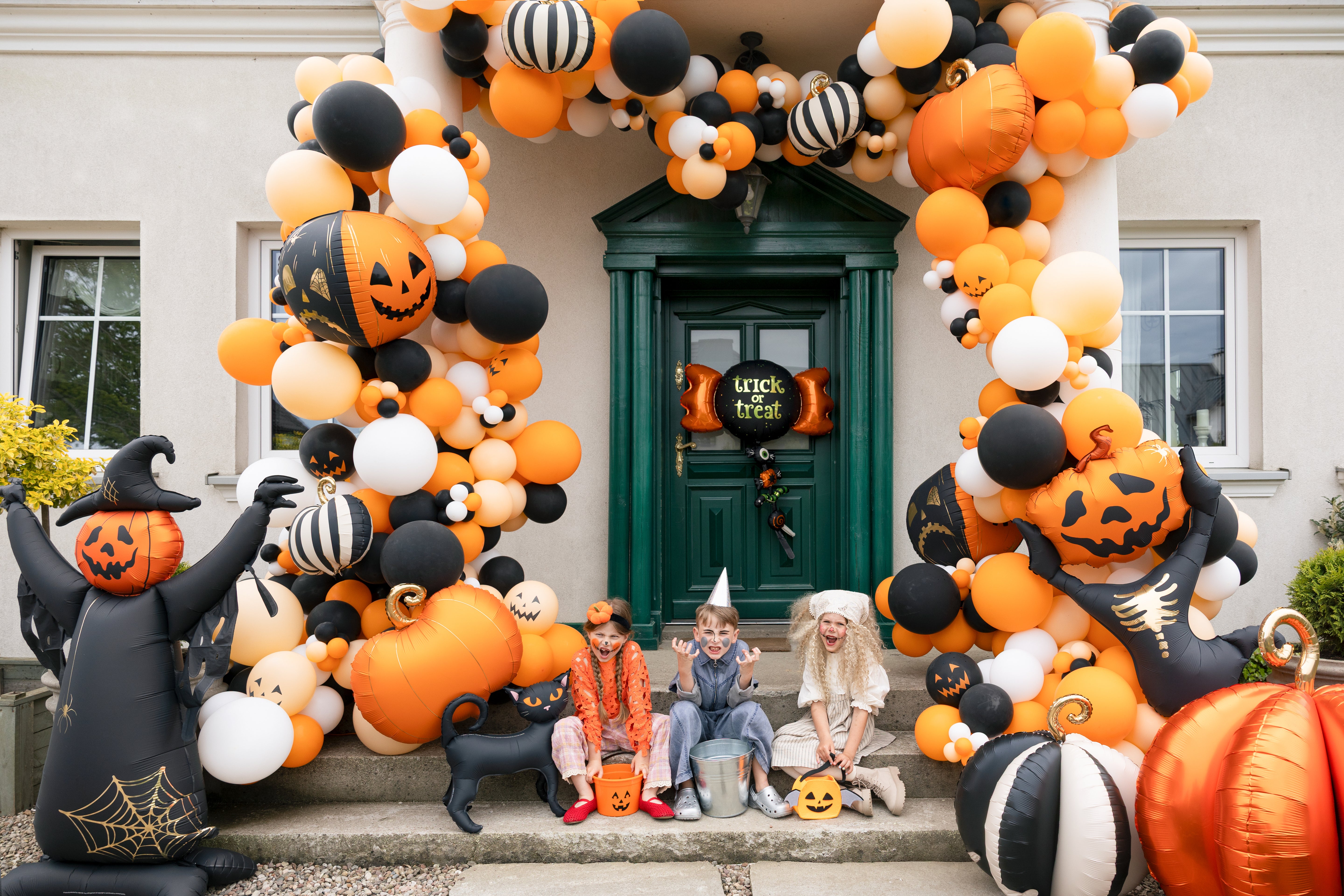 PartyDeco Scary Pumpkin 20" Foil Balloon