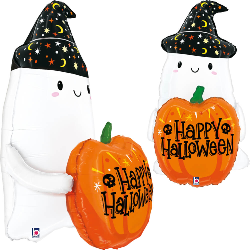 Grabo Halloween Pumpkin Ghost 27" Foil Balloon