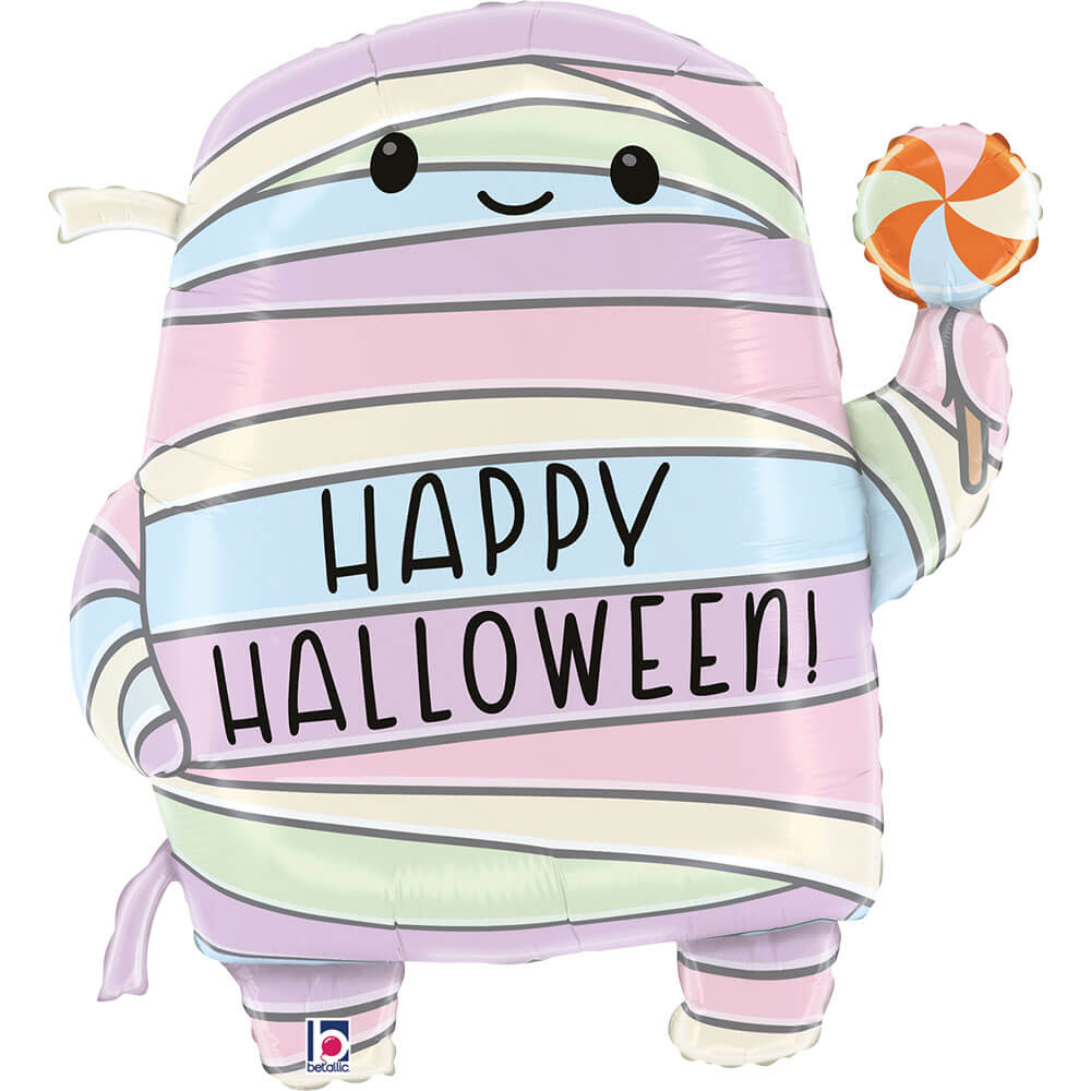 Grabo Pastel Halloween Mummy 30" Foil Balloon