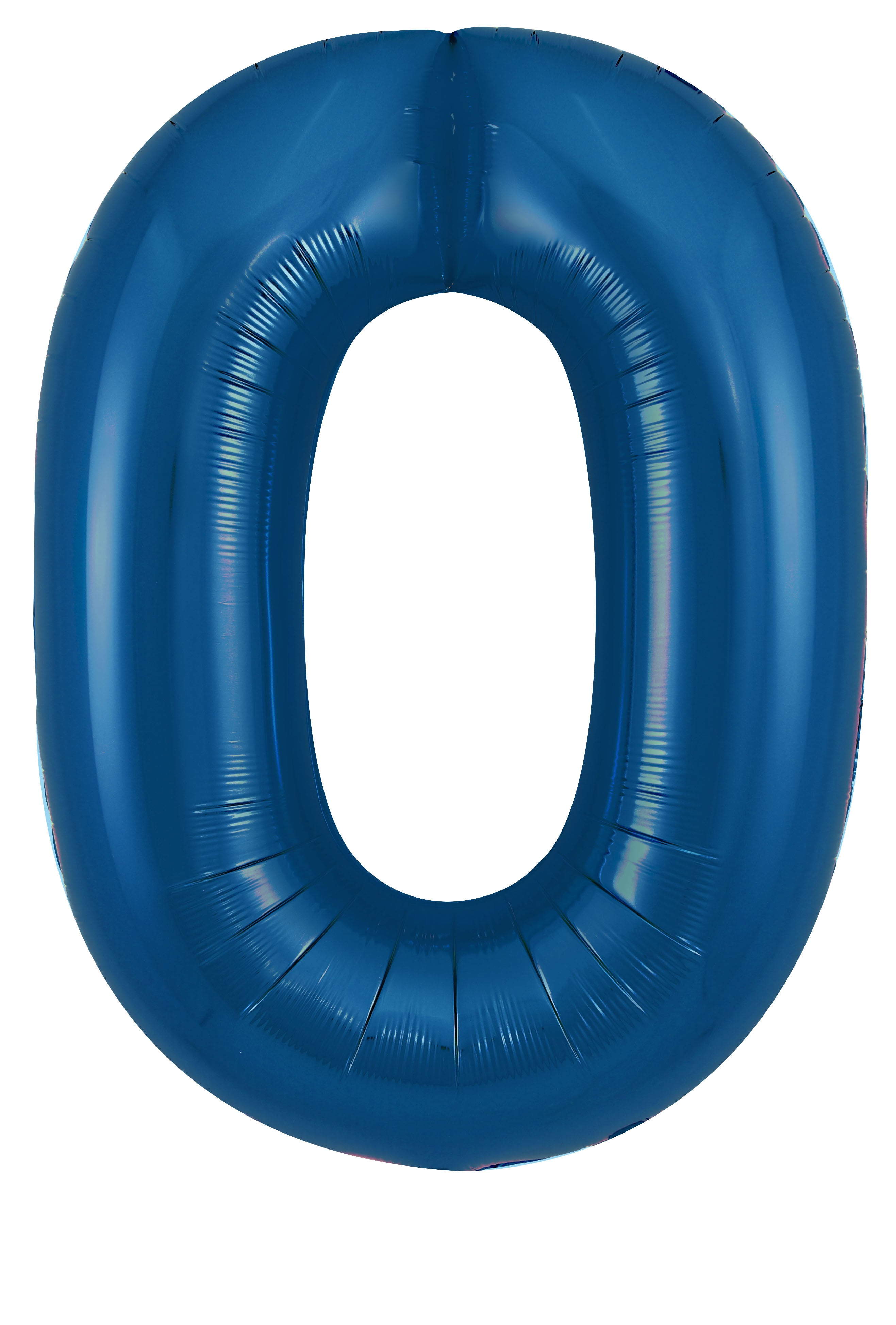 Oaktree Foil Balloon Metallic Navy 34" Number 0